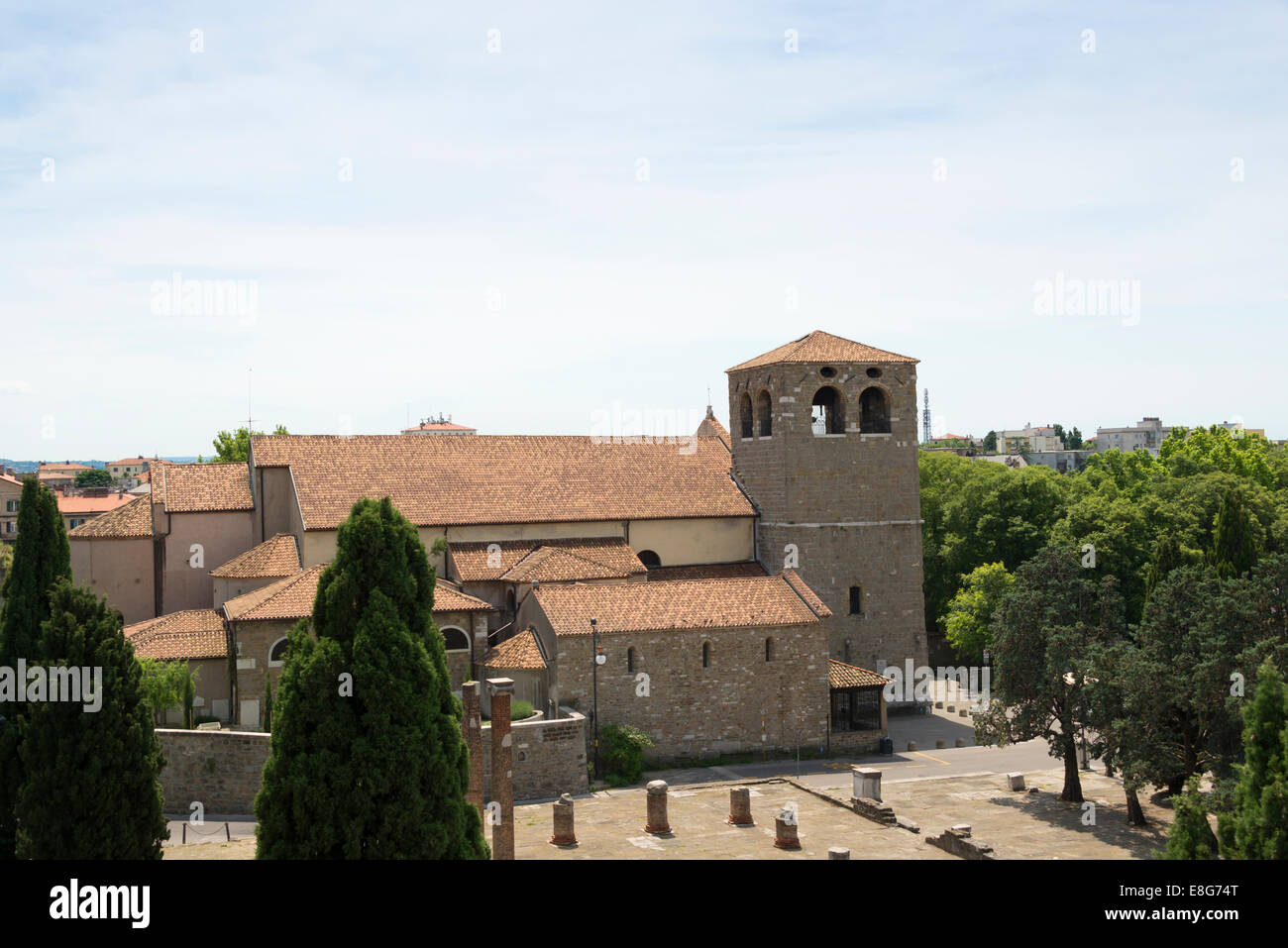 Die Kathedrale des heiligen Justus (Cattedrale di San Giusto), Triest, Italien. Stockfoto