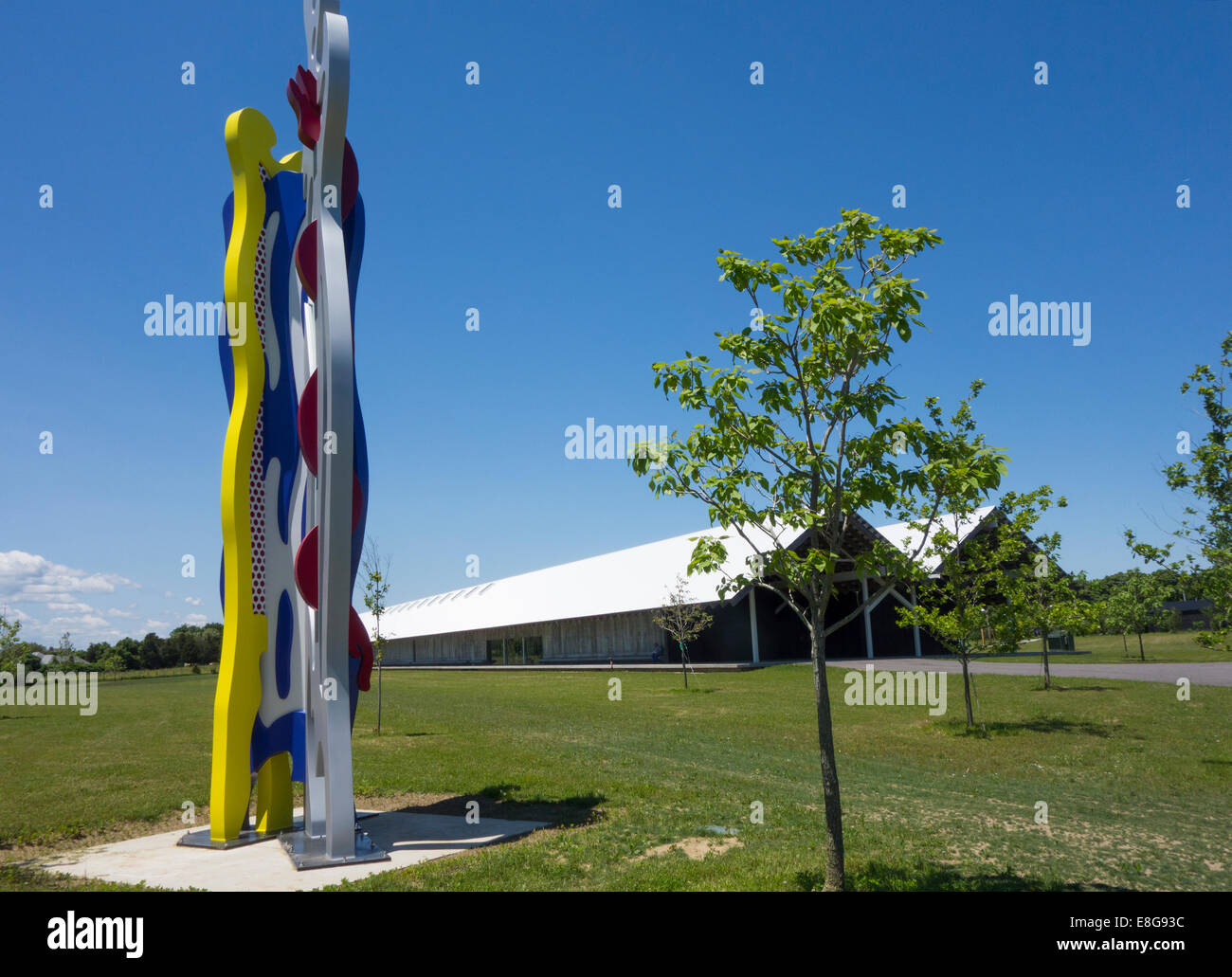 Parrish Kunstmuseum in der Wassermühle auf Long Island Stockfoto