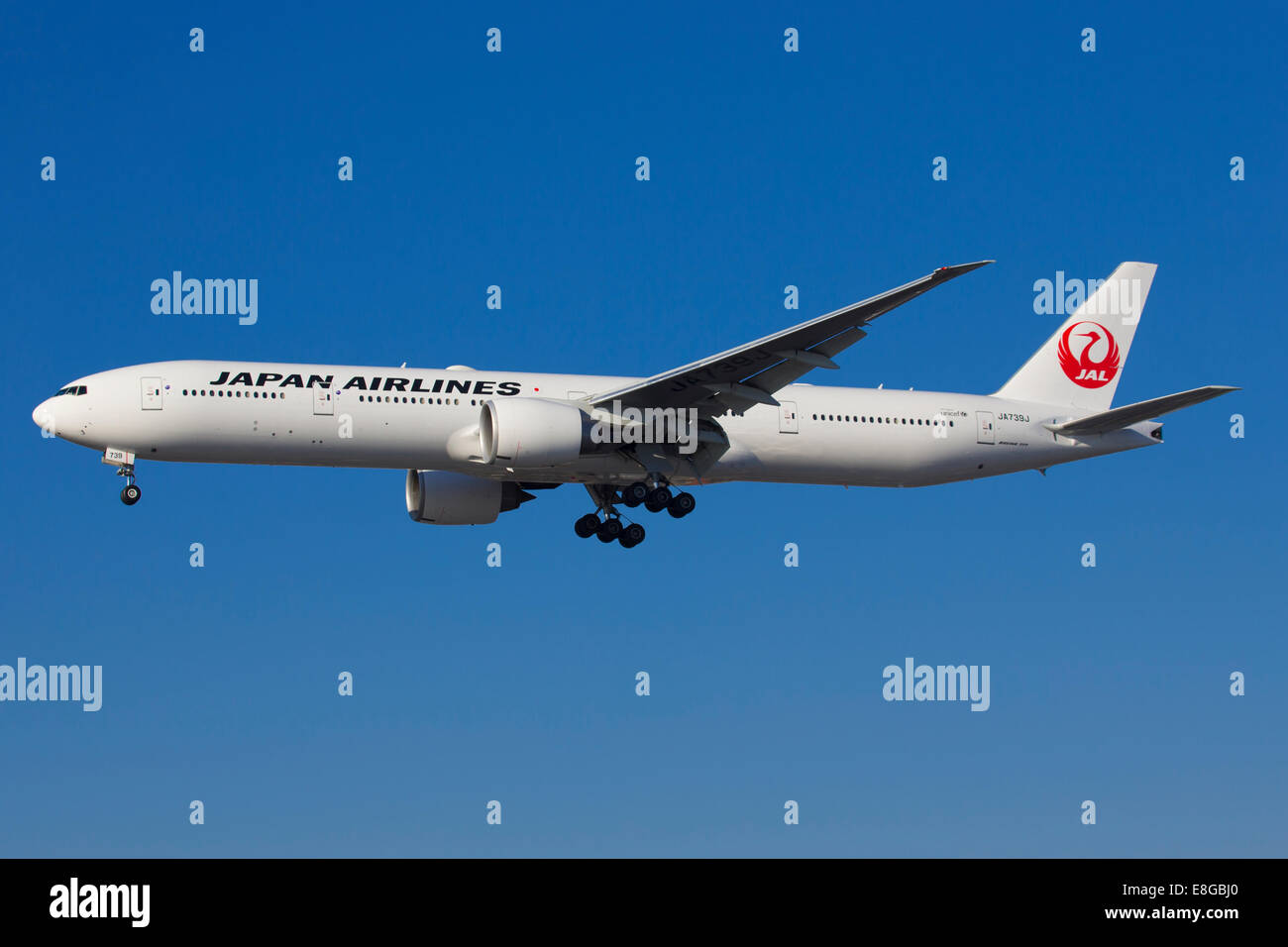 Japan Airlines (JAL) Boeing 777-300 Stockfoto