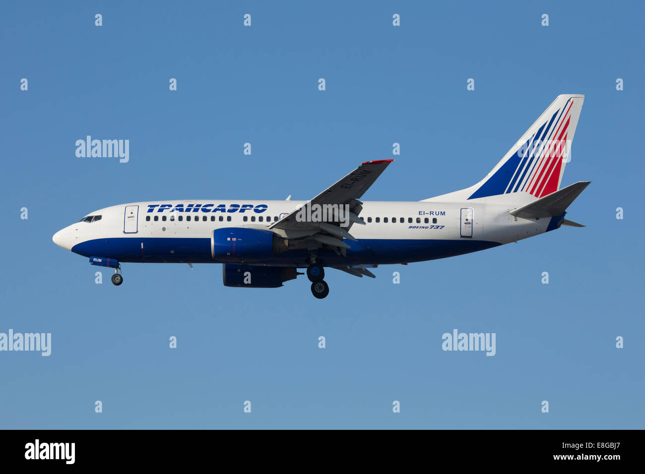 Transaero Boeing 737 Stockfoto