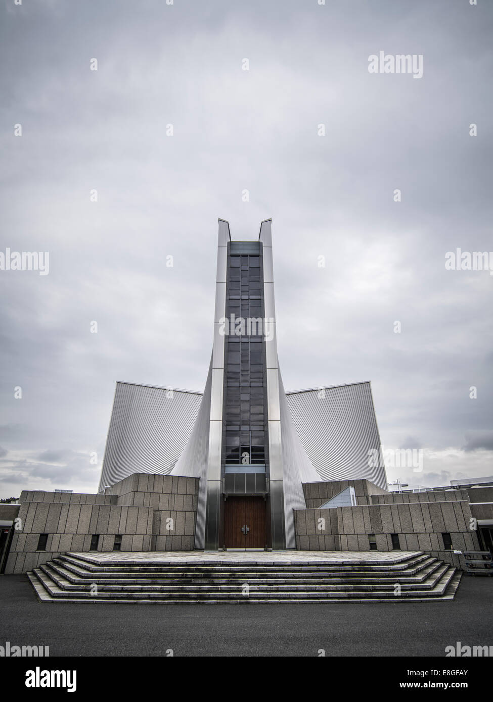 Str. Marys Kathedrale Tokio, entwickelt von japanischen Architekten Tange Kenzo (eingeweiht im Jahre 1964) Stockfoto