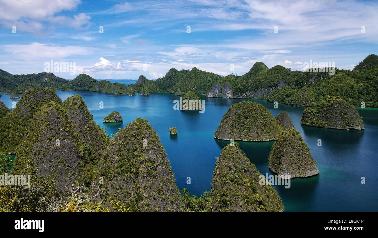 Indonesien, Papua Neu Guinea, West Papua, Raja Ampat, Wayag Insel Stockfoto