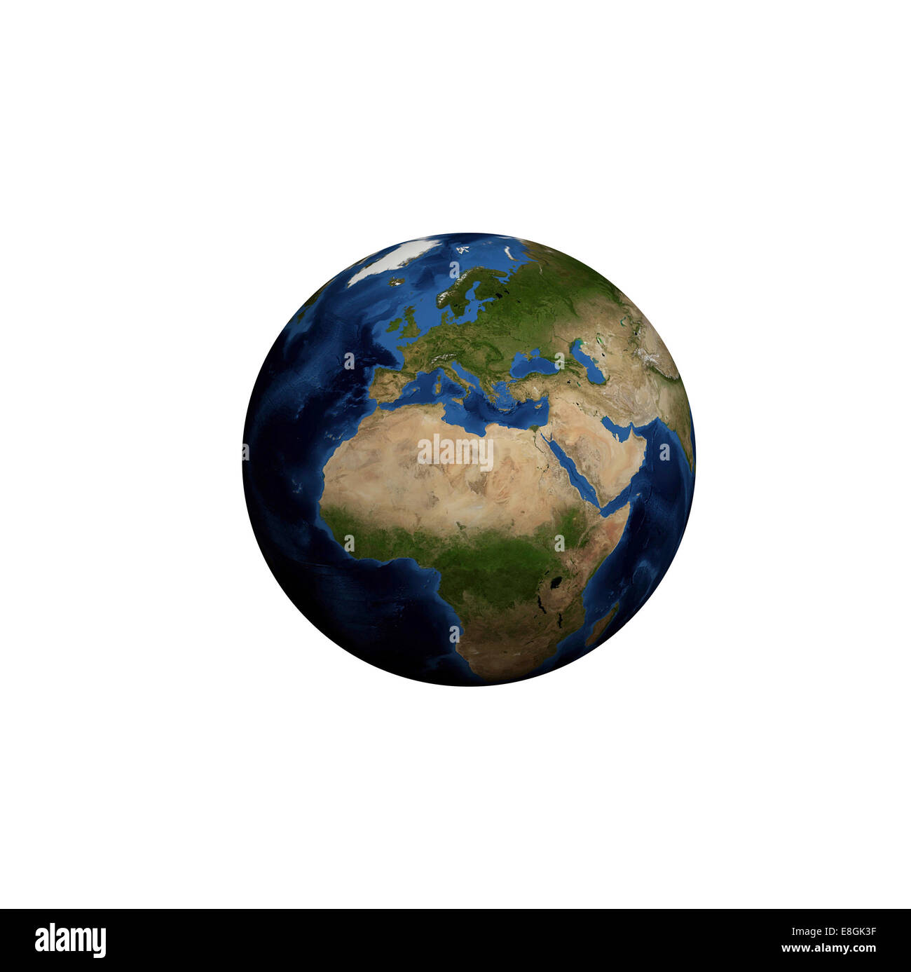 Digital erzeugte Bild des Planetenerde Stockfoto