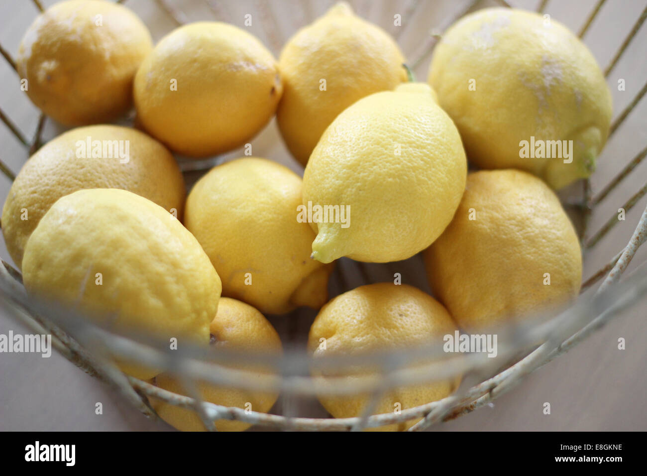 Homegrown Zitronen Stockfoto