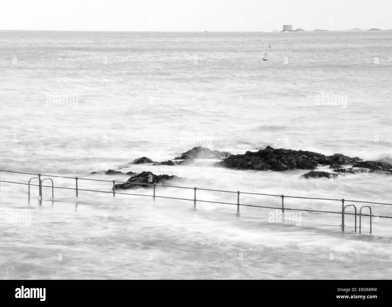 Naturpool in Guernsey, Channel Islands Stockfoto