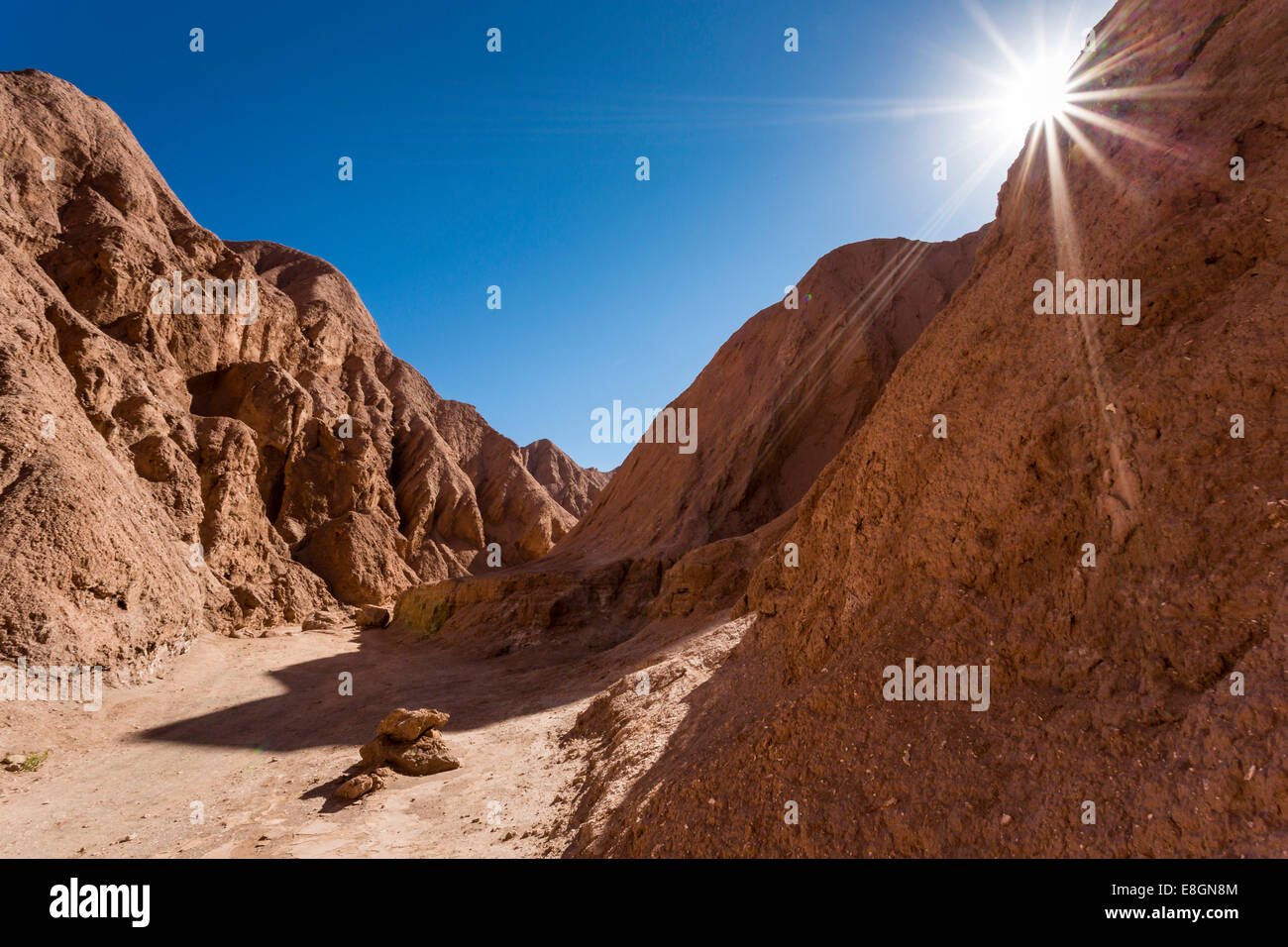 Des Teufels Canyon oder Garganta del Diablo, Atacamawüste, Chile Stockfoto