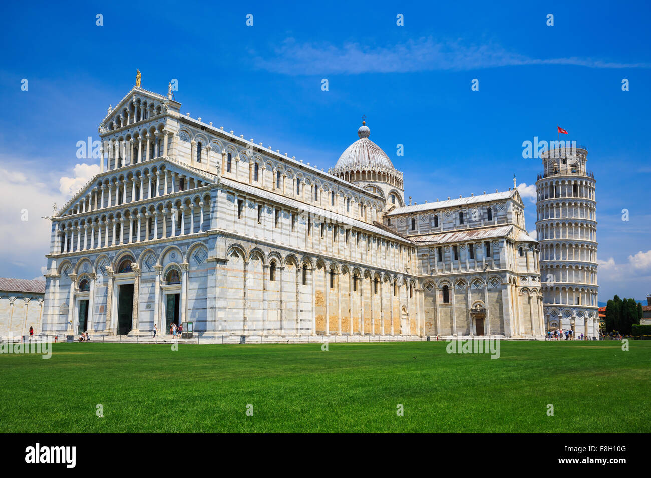 Schiefen Turm in Pisa Italien Stockfoto