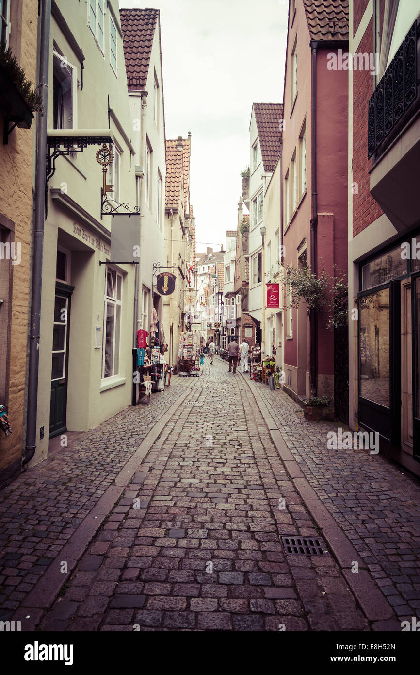 Deutschland, Bremen, Schnoor-Viertel Stockfoto