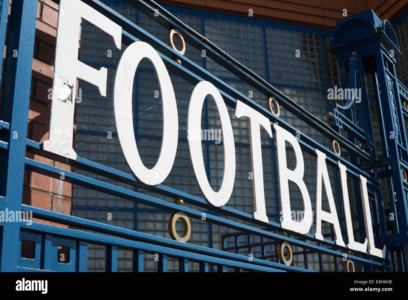 Rangers Football Club Ibrox Stadium, Glasgow, Schottland, Vereinigtes Königreich. Stockfoto