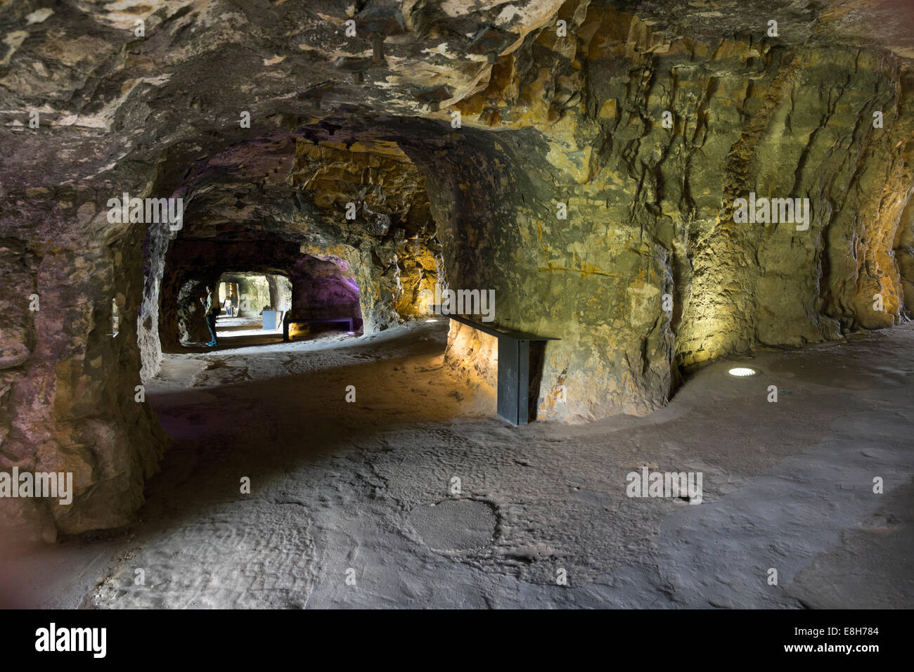Luxemburg, Luxemburg-Stadt, in die Kasematten du Bock Stockfoto