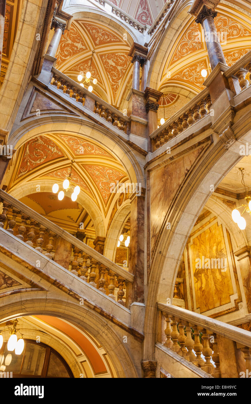 Schottland, Glasgow, George Square, Innenansicht des Glasgow City Chambers Gebäude Stockfoto