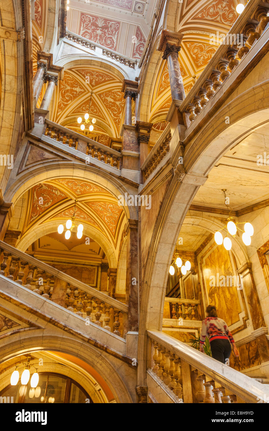 Schottland, Glasgow, George Square, Innenansicht des Glasgow City Chambers Gebäude Stockfoto