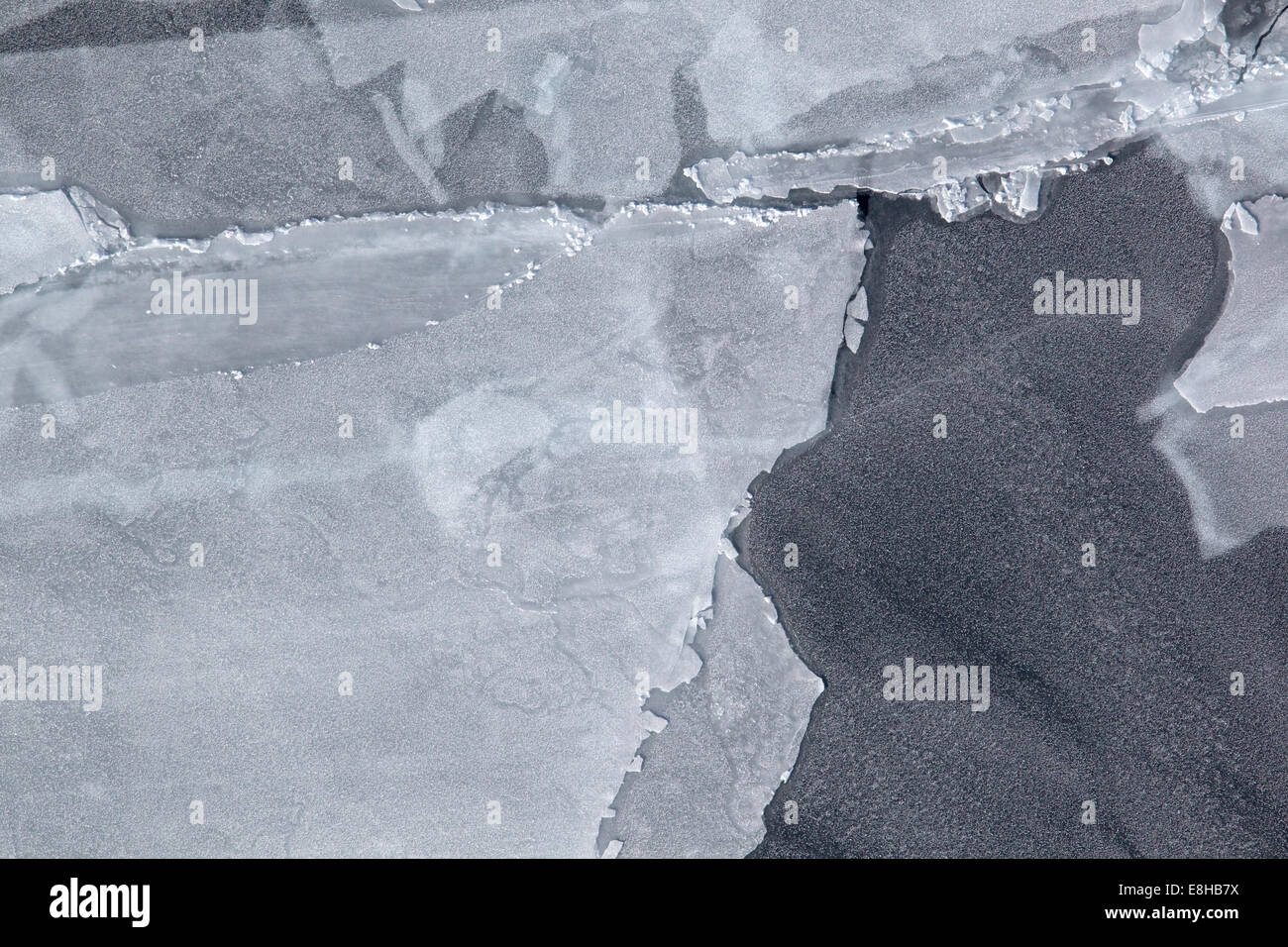 Aerial Arctic Sea Ice-Hintergrund Stockfoto