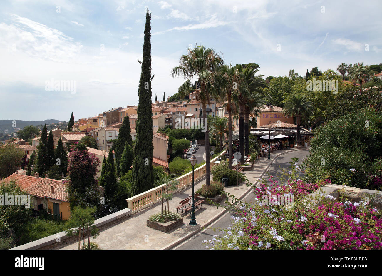 Bormes-Les-Mimosas.a Gemeinde im Département Var in der Region Provence-Alpes-Côte d ' Azur im Südosten Frankreichs. Stockfoto