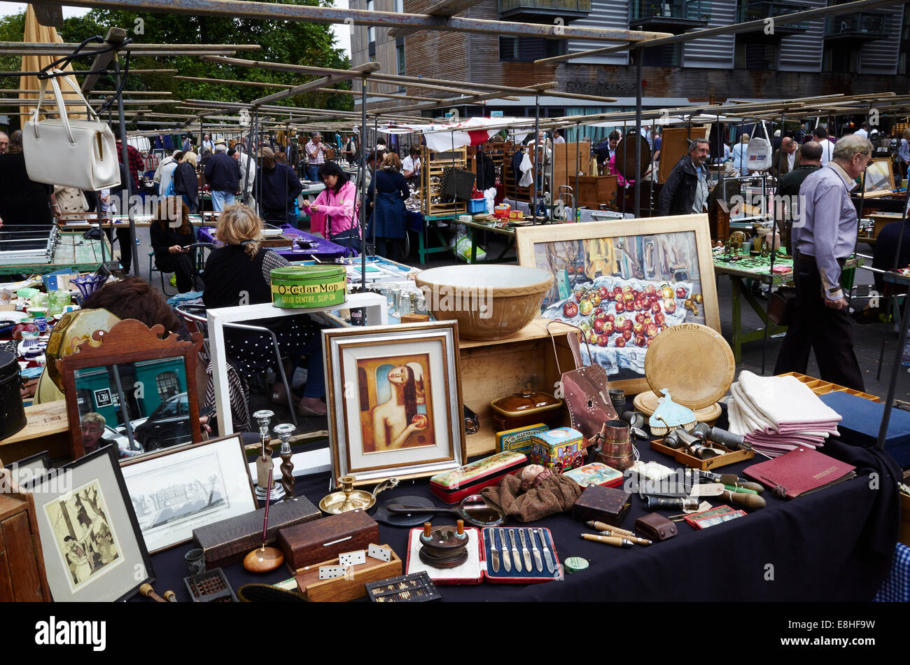 Bermondsey Antiquitätenmarkt, London, UK Stockfoto