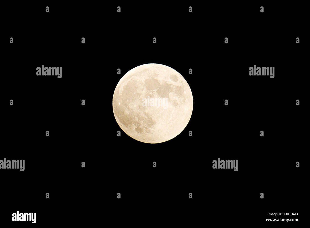 Tokio Japan 8 Oktober 2014 Eine Totale Mondfinsternis Schaltet