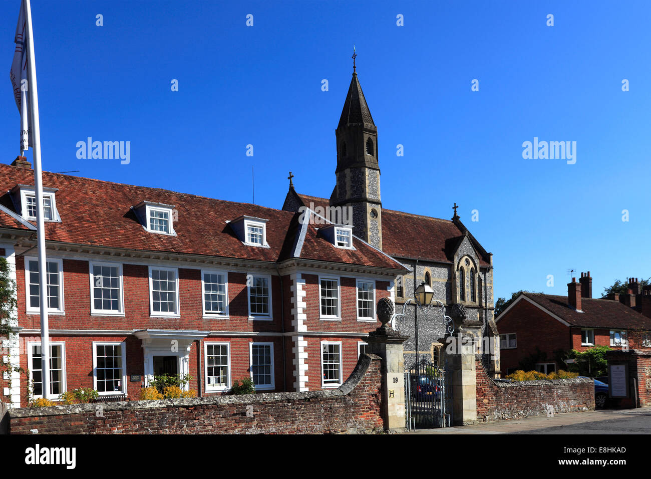 Sarum College Gebäude, nahe Dom, 13. Jahrhundert Salisbury Kathedrale, Salisbury City, Grafschaft Wiltshire, England, UK Stockfoto