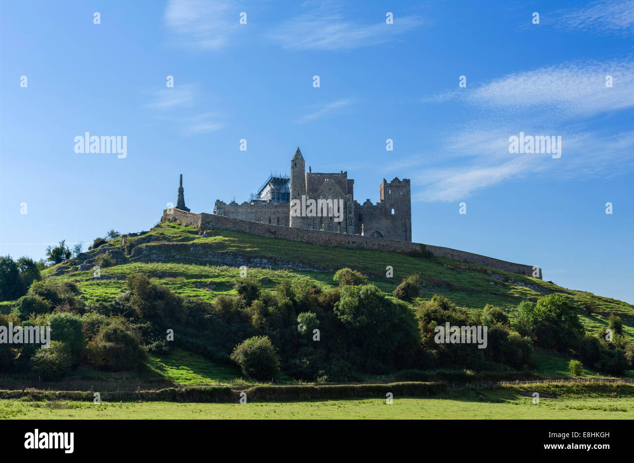 Irland Landschaft. The Rock of Cashel, County Tipperary, Republik Irland Stockfoto