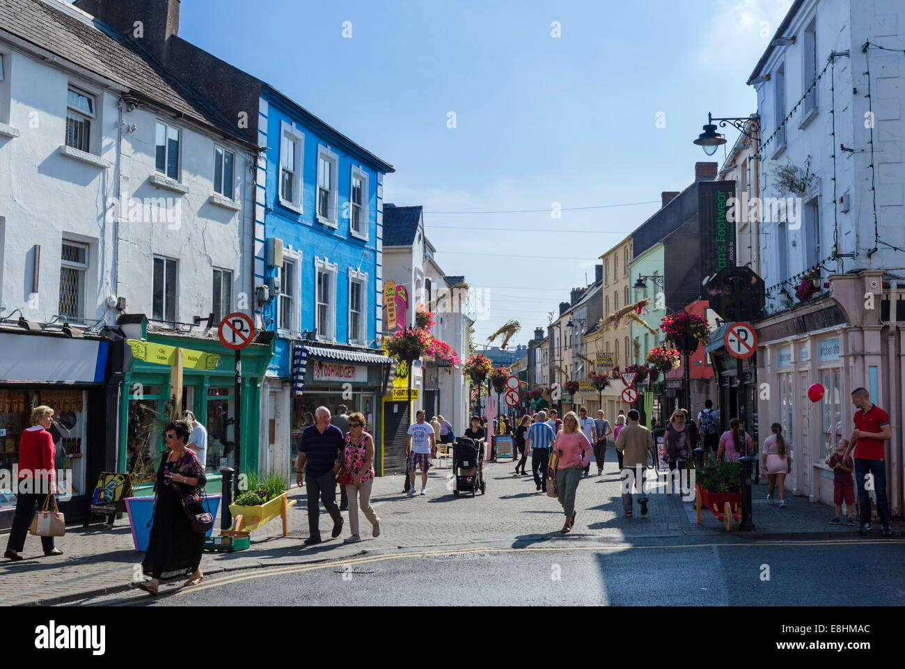 Geschäfte auf Michael Street im Zentrum Stadt, Stadt Waterford, County Waterford, Irland Stockfoto