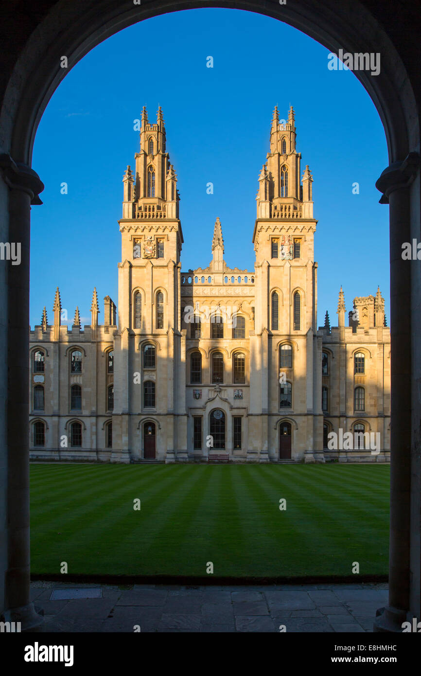 Am All Souls College - gegründet im Jahre 1438 von Heinrich VI., Oxford, Oxfordshire, England Stockfoto