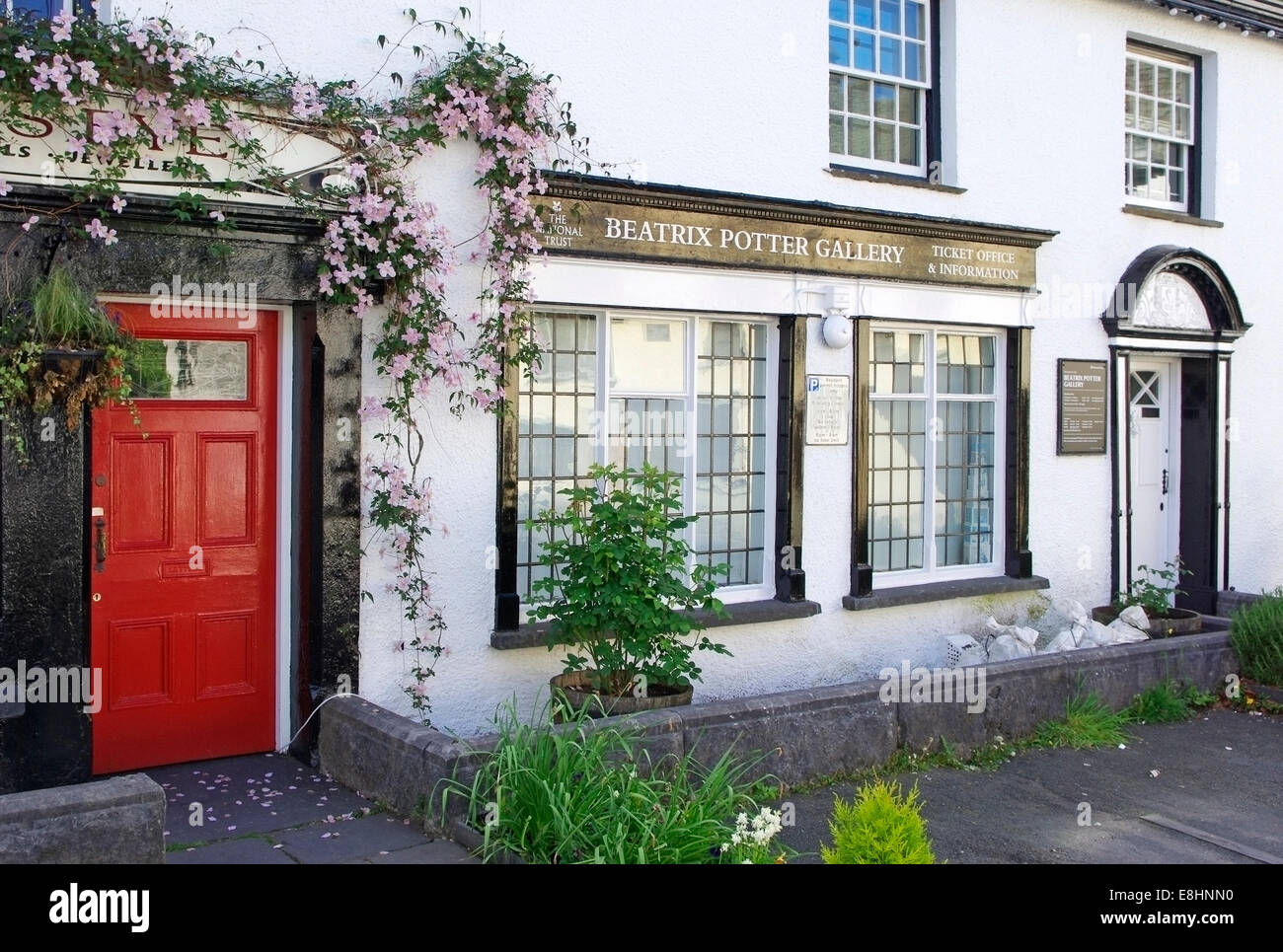 Beatrix Potter Galerie Ticket Office, Hawkshead Dorf Lake District National Park, Cumbria, England, UK Stockfoto