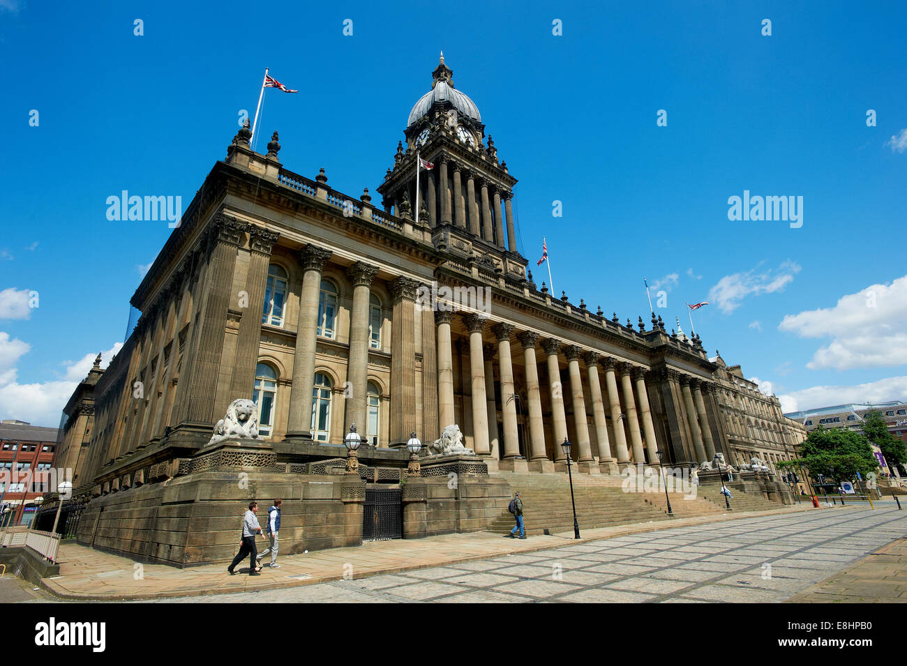 Leeds Town Hall, Leeds, West Yorkshire, Großbritannien. Stockfoto