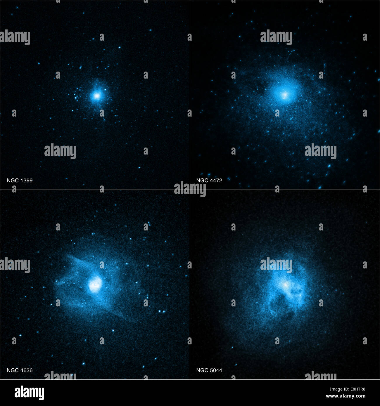 NASAs Chandra x-Ray Observatory hat werfen ein neues Licht auf das Geheimnis, warum riesige elliptische Galaxien wenige, wenn überhaupt, junge Sterne haben Stockfoto