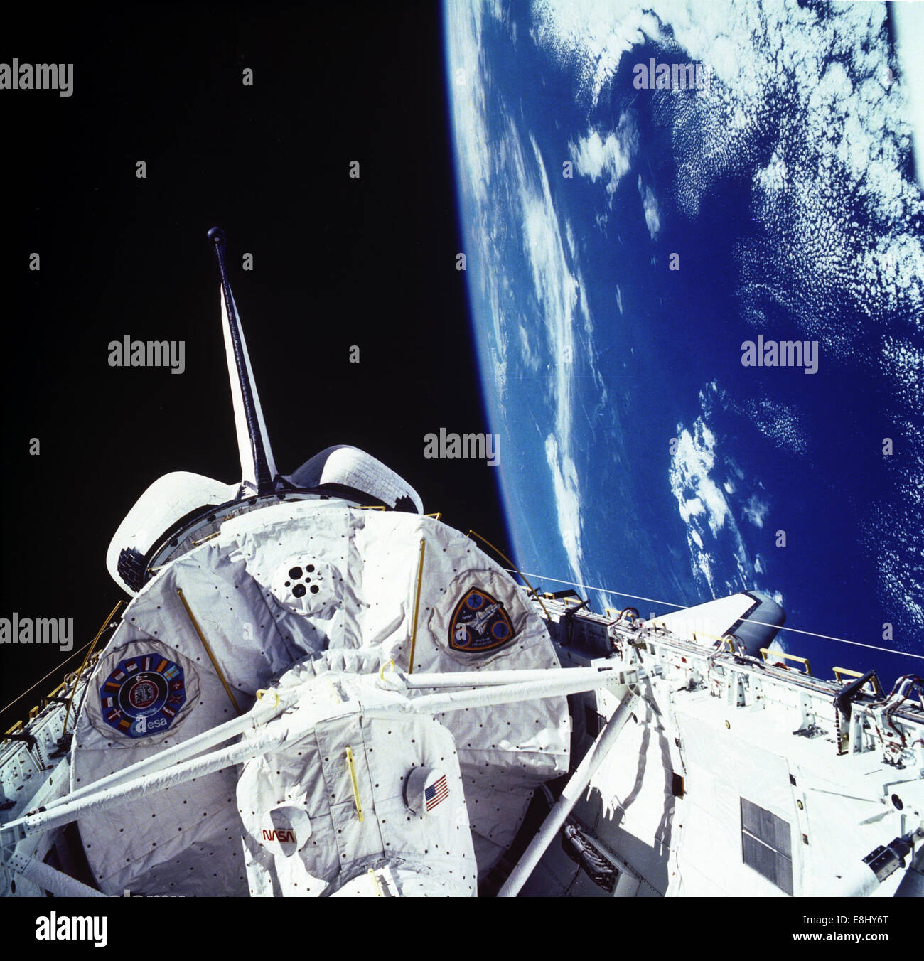 Space Life-Science-1 (SLS-1), an Bord des Space Shuttle Orbiter Columbia (STS-40) am 5. Juni 1995, ins Leben gerufen wurde die erste Spacelab-mi Stockfoto