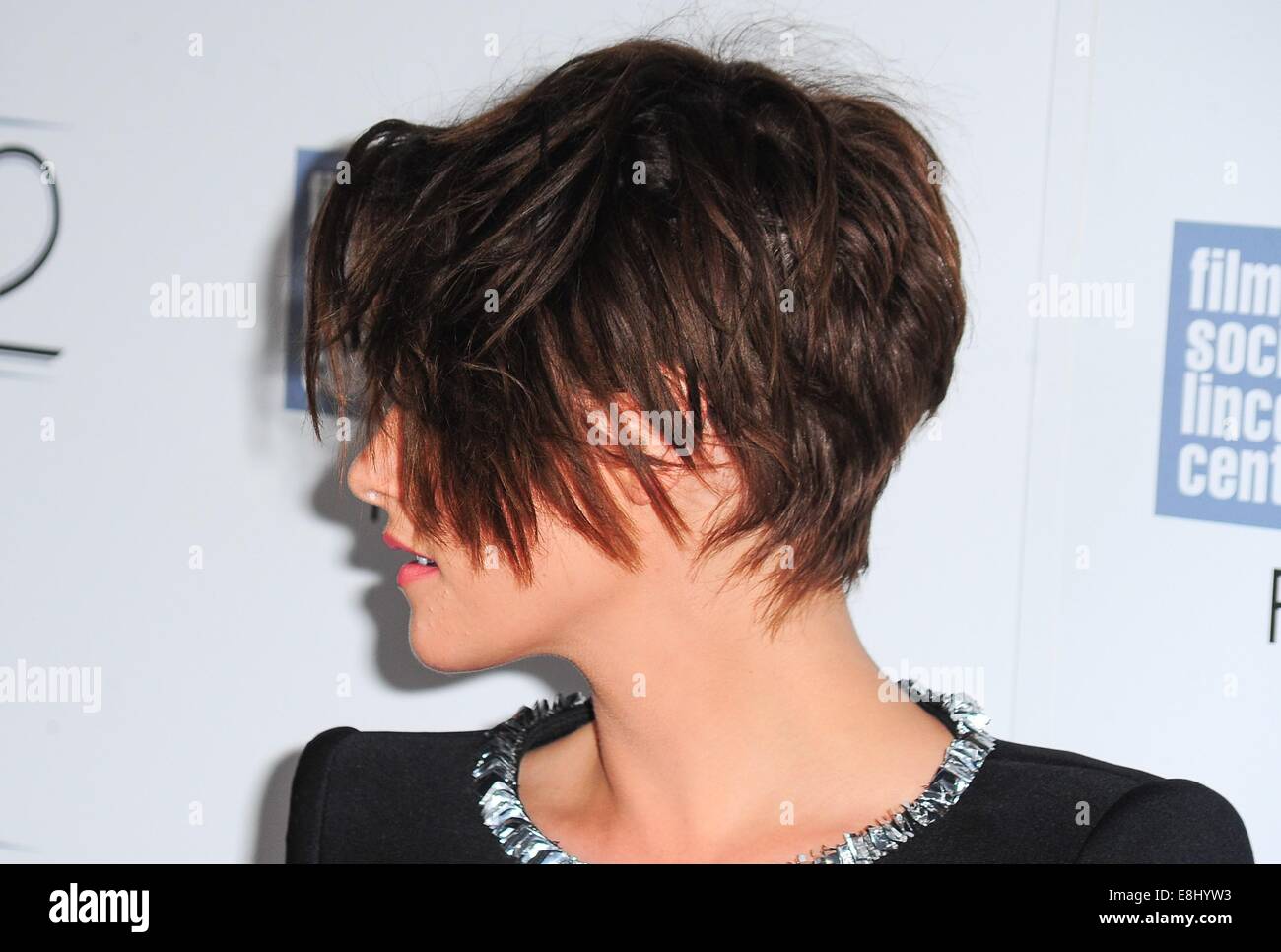 New York, USA. 8. Oktober 2014. Kristen Stewart im Ankunftsbereich für Wolken von SILS MARIA Premiere auf dem 52. New York Film Festival, Alice Tully Hall im Lincoln Center, neue, NY 8. Oktober 2014. Foto von: Gregorio T. Binuya/Everett Collection / Alamy Live News Stockfoto