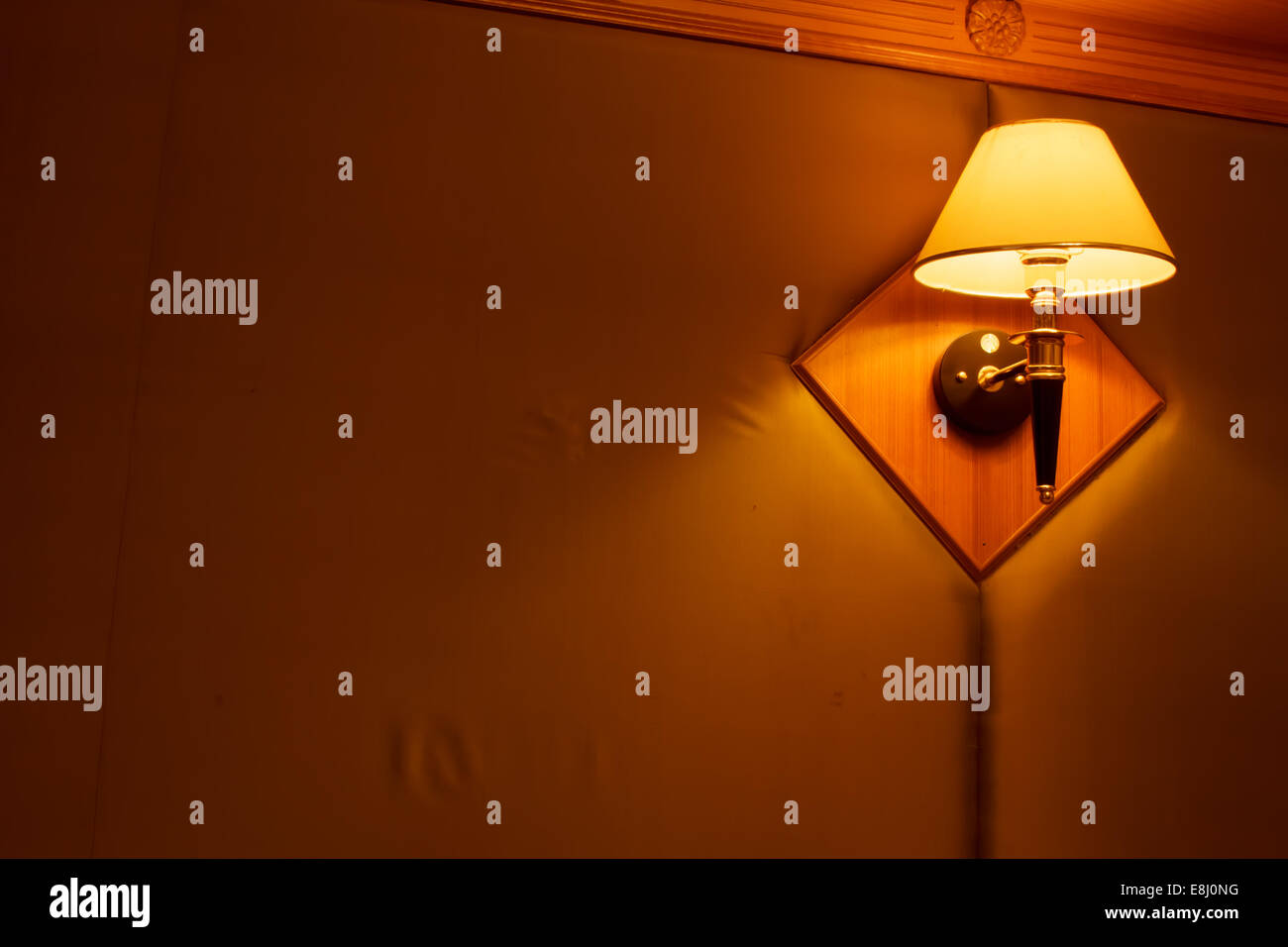 Lampen im Schlafzimmer Stockfoto