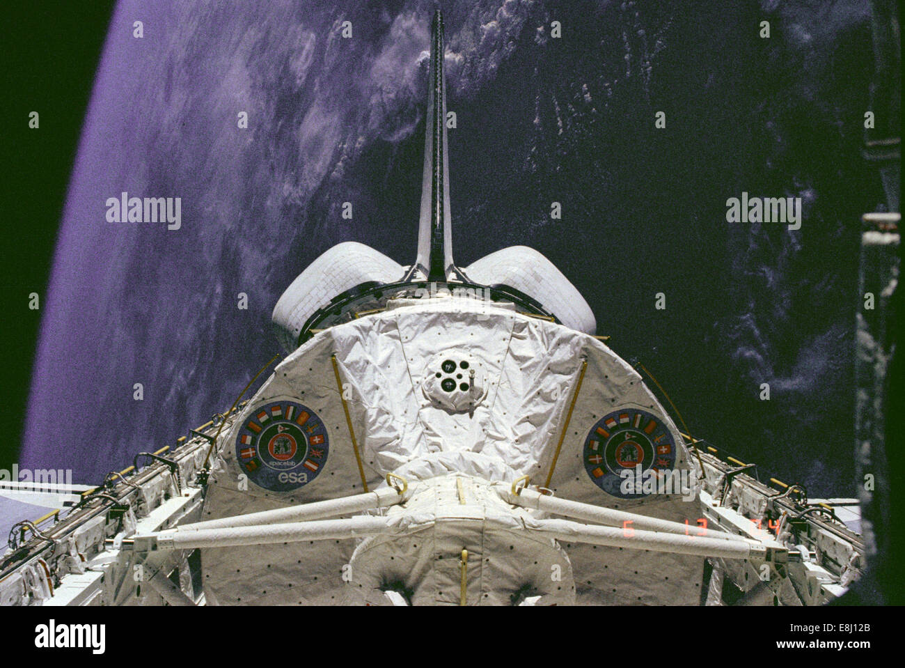 Der Europäische Raum Forschungseinrichtung, die später die Europäische Weltraumorganisation (ESA) wurde, vereinbart im Jahr 1973 eine bemannte entwickeln Stockfoto