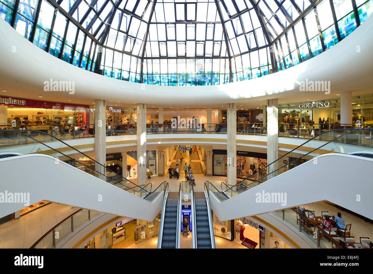 Kö-Galerie, entworfen von Walter Brune, Kö, Einkaufszentrum, Königsallee, Düsseldorf, Nordrhein-Westfalen, Deutschland Stockfoto