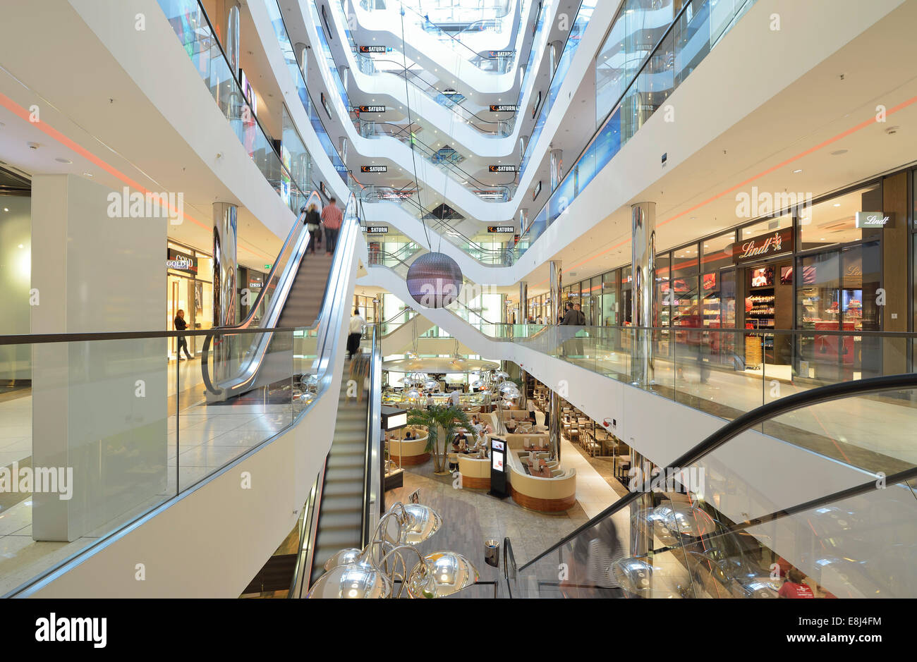 Kö-Galerie, entworfen von Walter Brune, Kö, Einkaufszentrum, Königsallee, Düsseldorf, Nordrhein-Westfalen, Deutschland Stockfoto