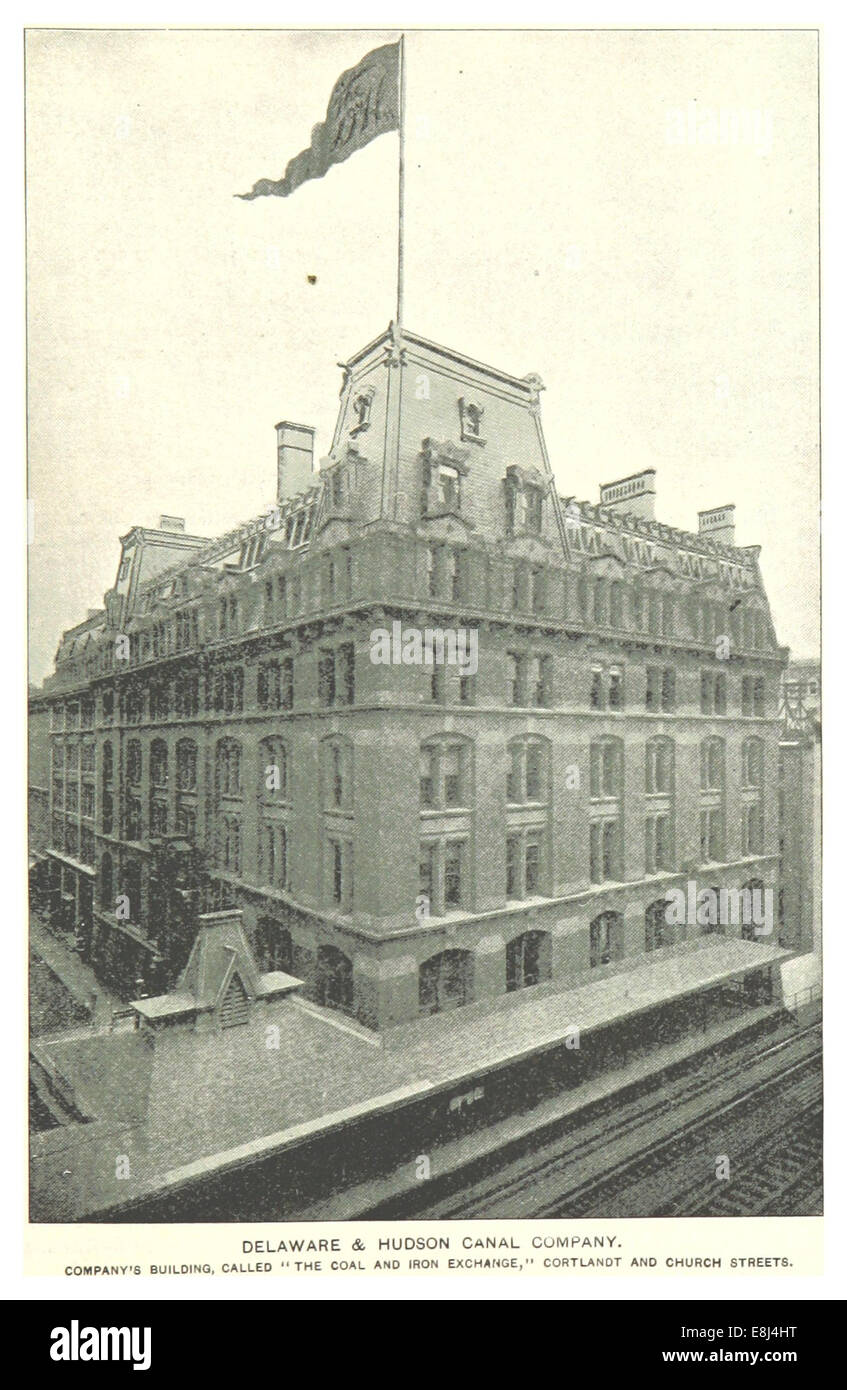 (King1893NYC) pg137 DELAWARE & HUDSON CANAL COMPANY Stockfoto