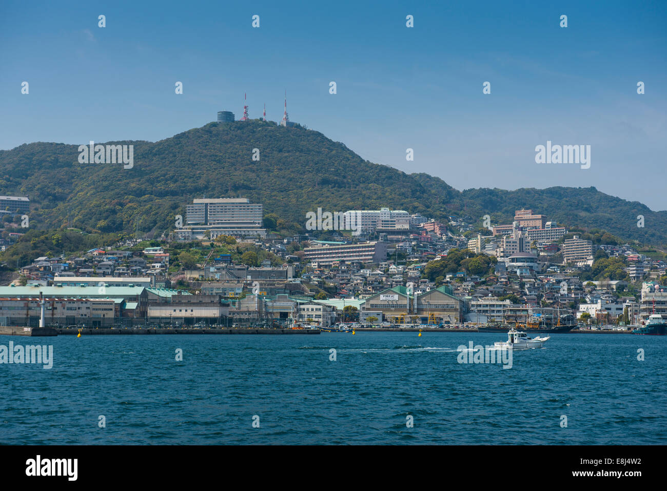 Hafen von Nagasaki, Nagasaki, Japan Stockfoto