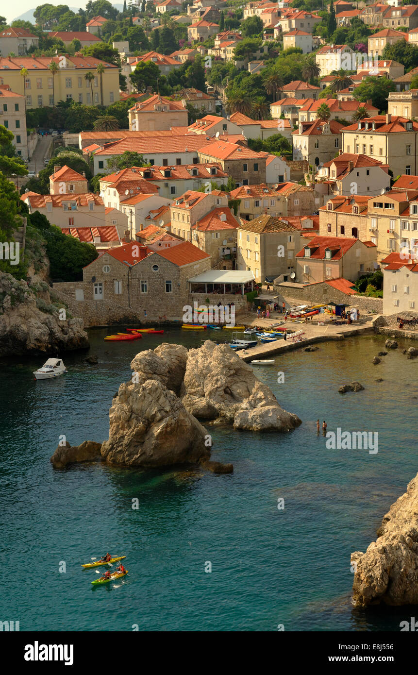West Bay von Dubrovnik Altstadt in Kroatien Stockfoto