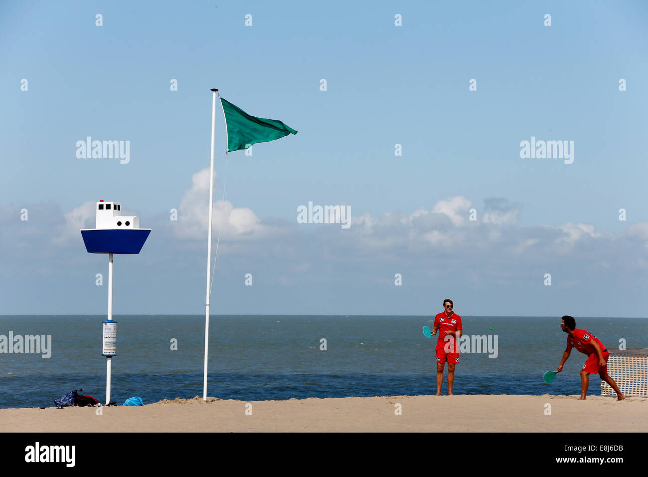 Sandstrand der Nordsee. Stockfoto
