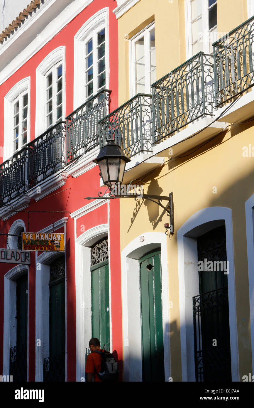 Pelourinho, das historische Zentrum von Salvador und zum UNESCO-Weltkulturerbe Stockfoto