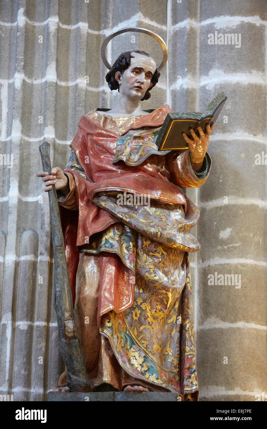 Statue des Heiligen Jakobus die weniger in der Kathedrale von Jerez