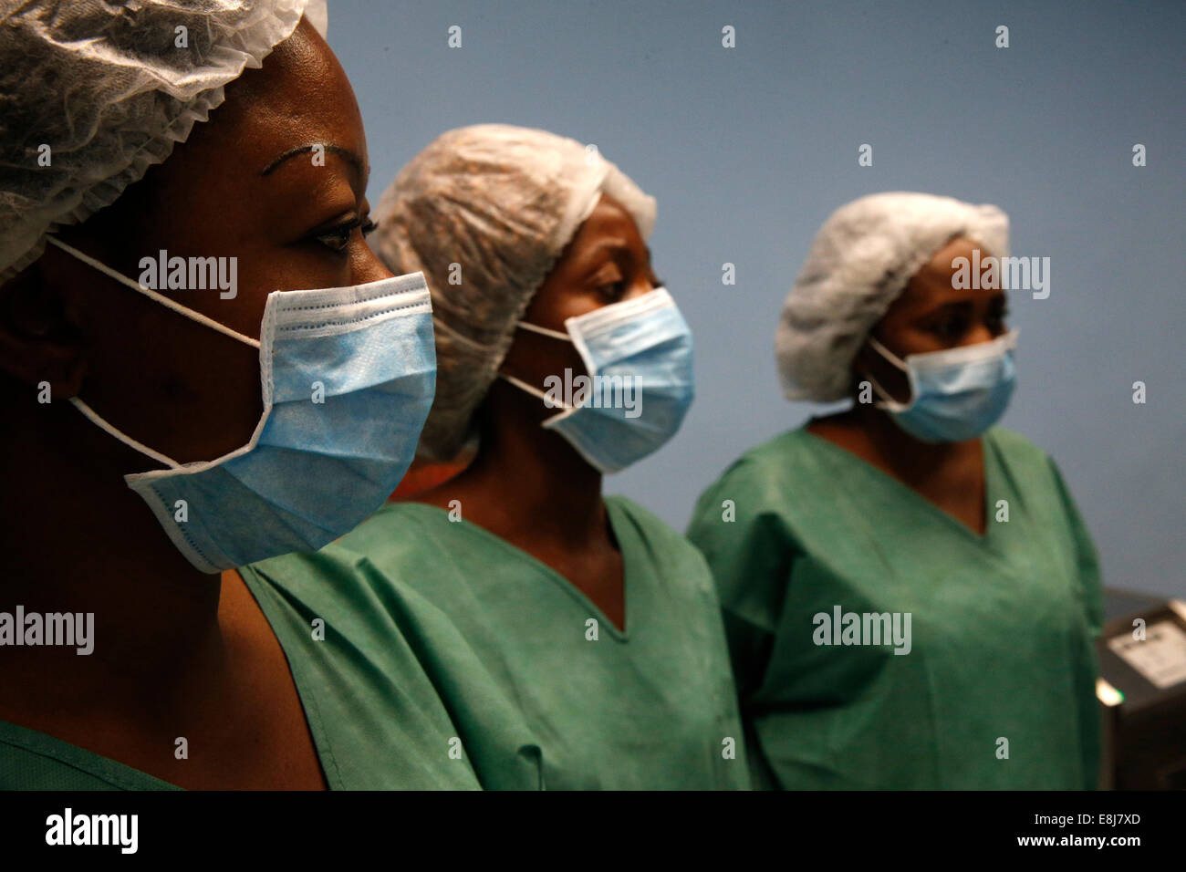 Brazzaville-Krankenhaus. Medizinisches Personal. Stockfoto