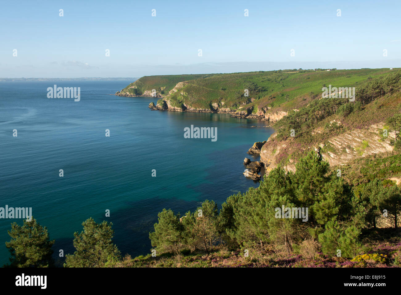 Rostudel Küstenregion, Bretagne Stockfoto