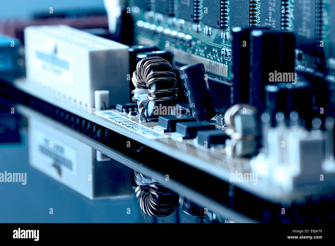 Motherboard-Ferrit-ring Stockfoto