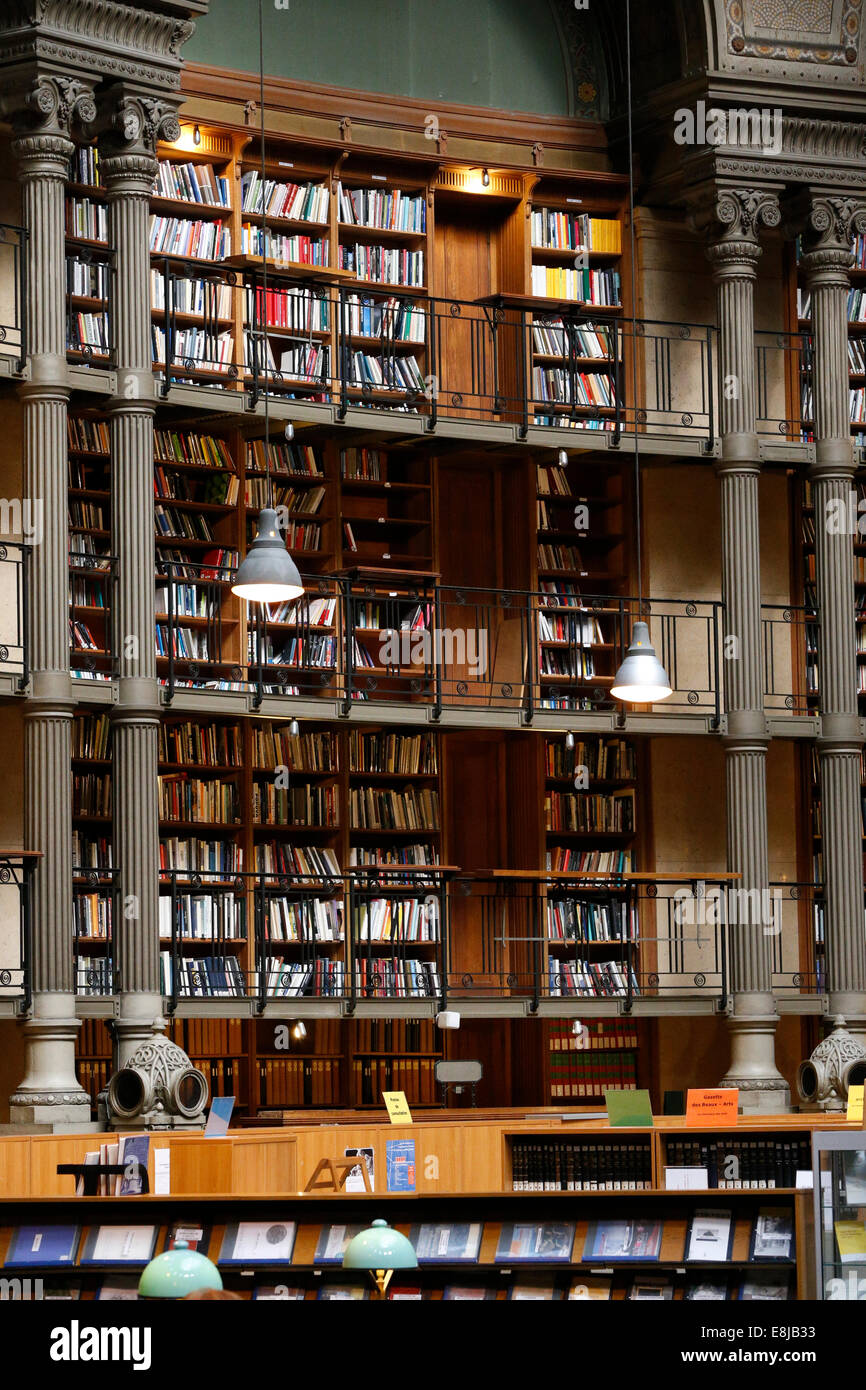 Die nationale Bibliothek von Frankreich. Stockfoto