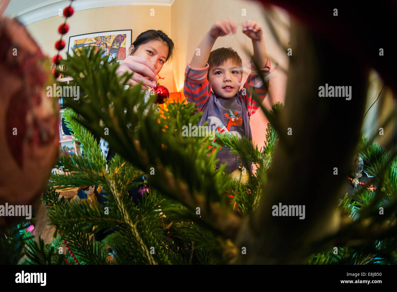 Christbaumschmuck. Stockfoto