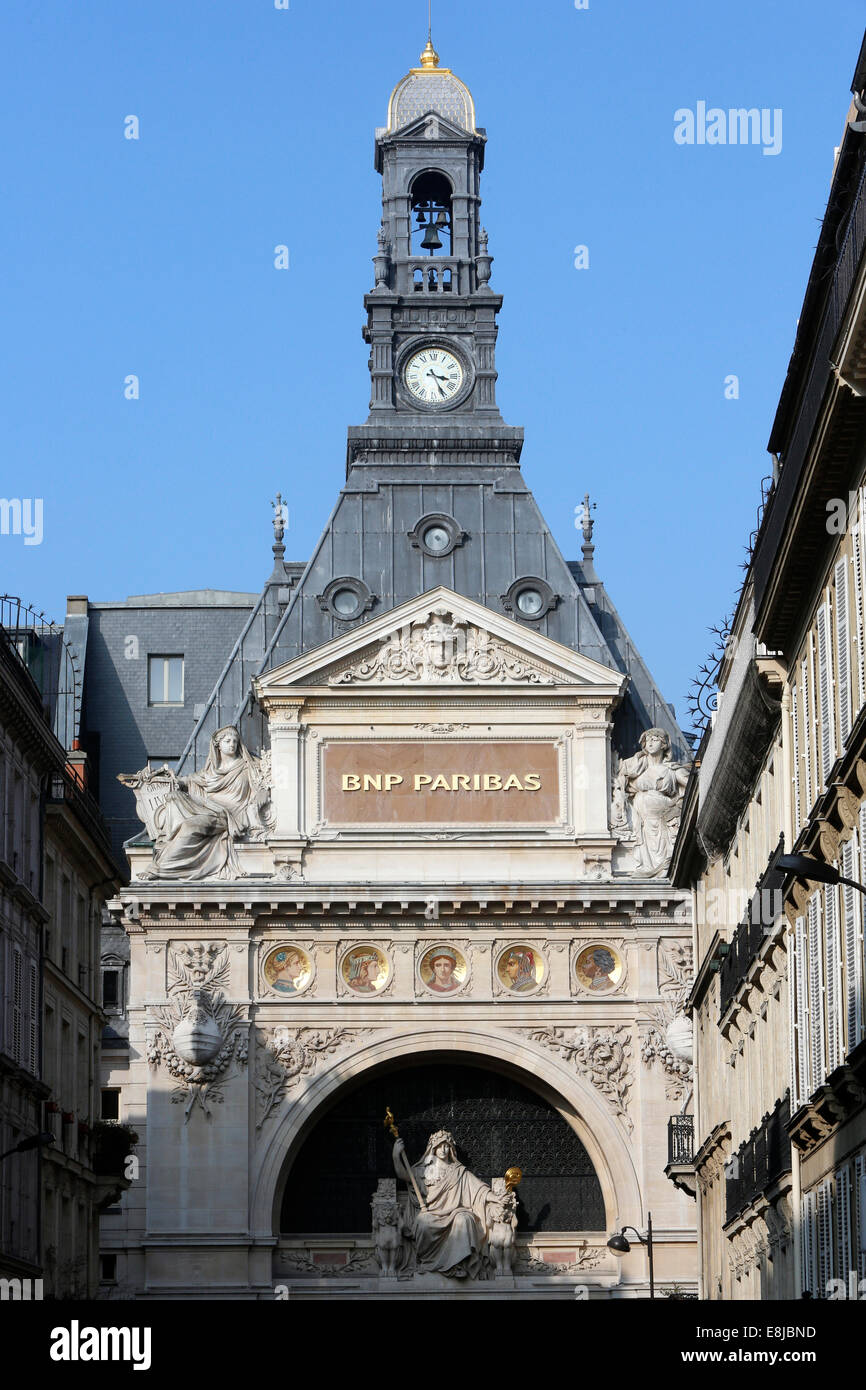 Historische Gebäude in rue Berg re, Paris Stockfoto