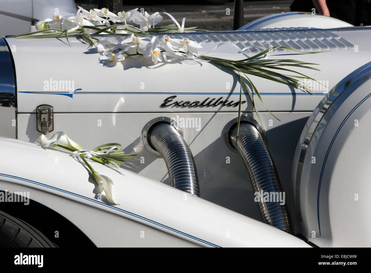 Luxus-Auto: Excalibur. Stockfoto