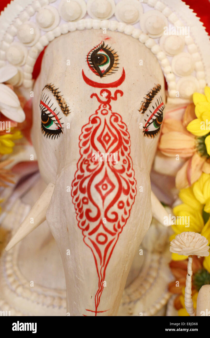 Statue des Hindu-Gottes Ganesh Stockfoto
