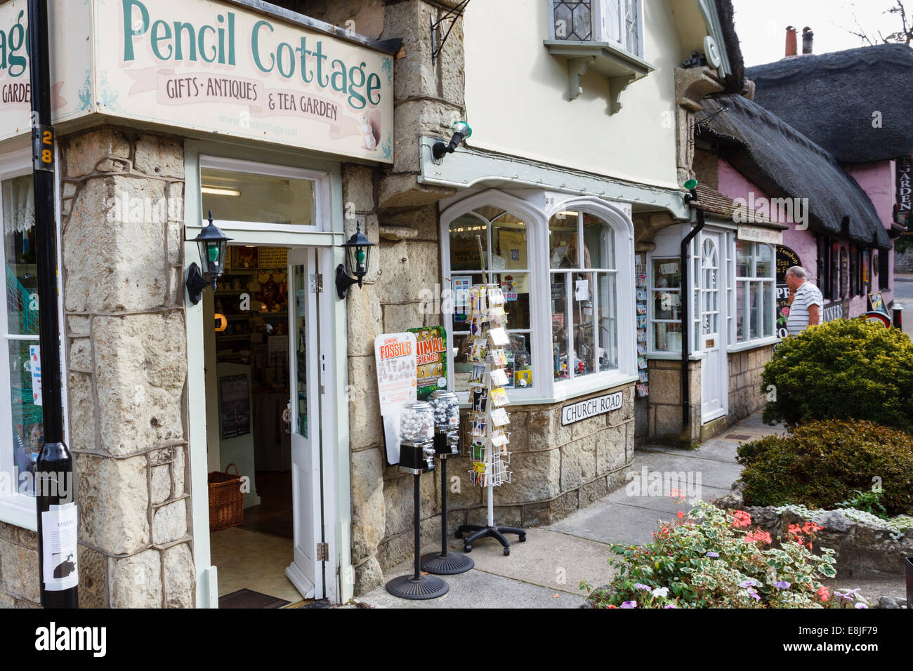 Geschäfte in Shanklin old Town, Isle Of Wight, England, UK Stockfoto