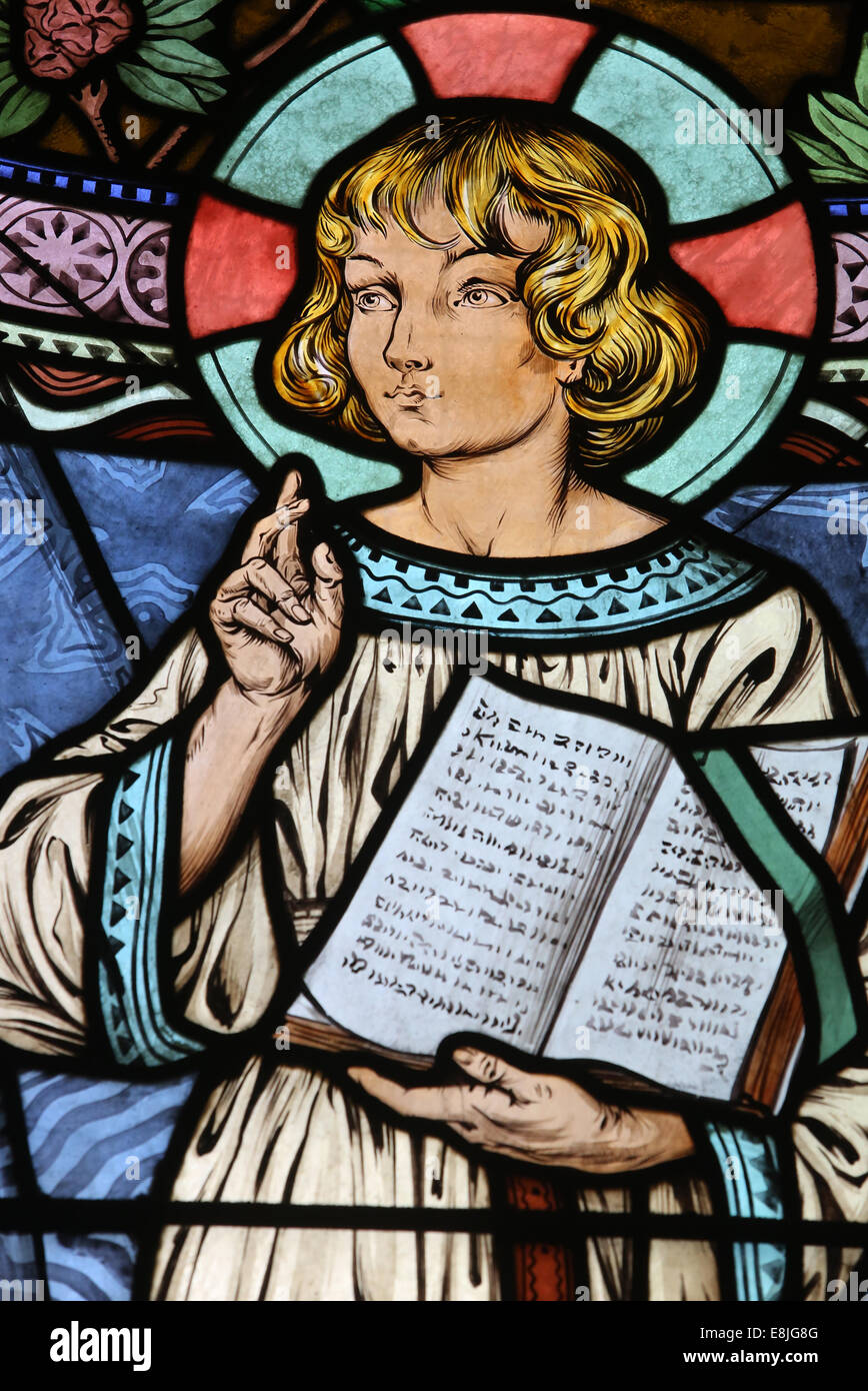 Jesus als Kind Stockfoto