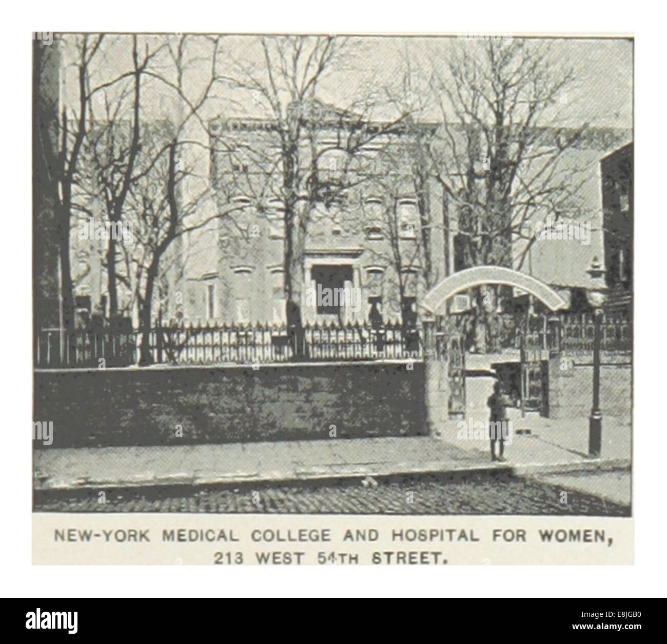 (King1893NYC) pg487 NEW YORK MEDICAL COLLEGE und Krankenhaus für Frauen, 213 WEST 54TH STREET Stockfoto